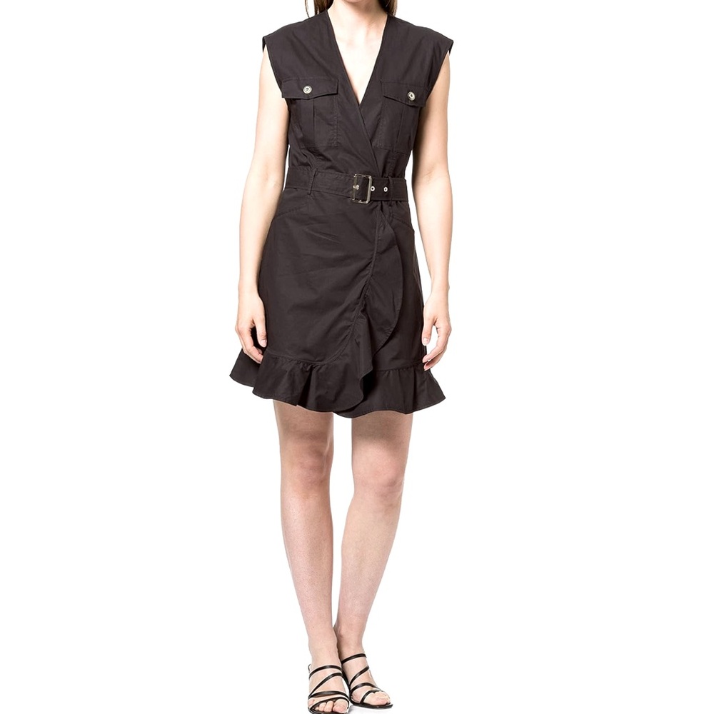 Pinko Utility Dress Black S, NWT